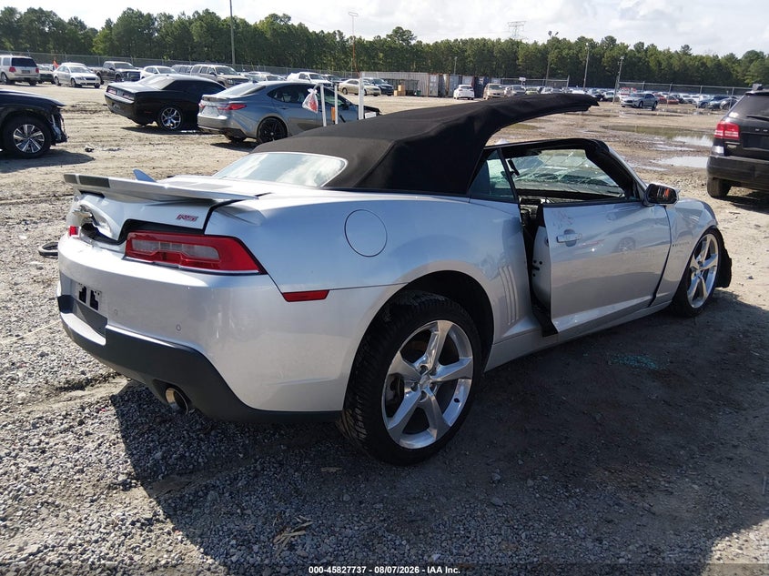 Vin: 2g1fc3d32e9145439, lot: 46326638, chevrolet camaro 2lt 20144