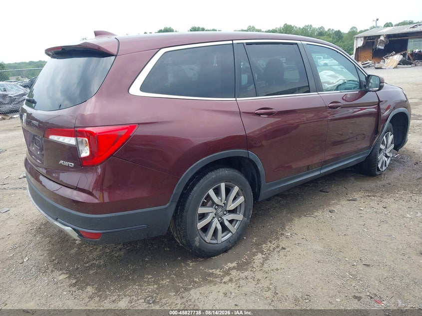 Vin: 5fnyf6h55lb054534, lot: 46326639, honda pilot awd ex-l 20204