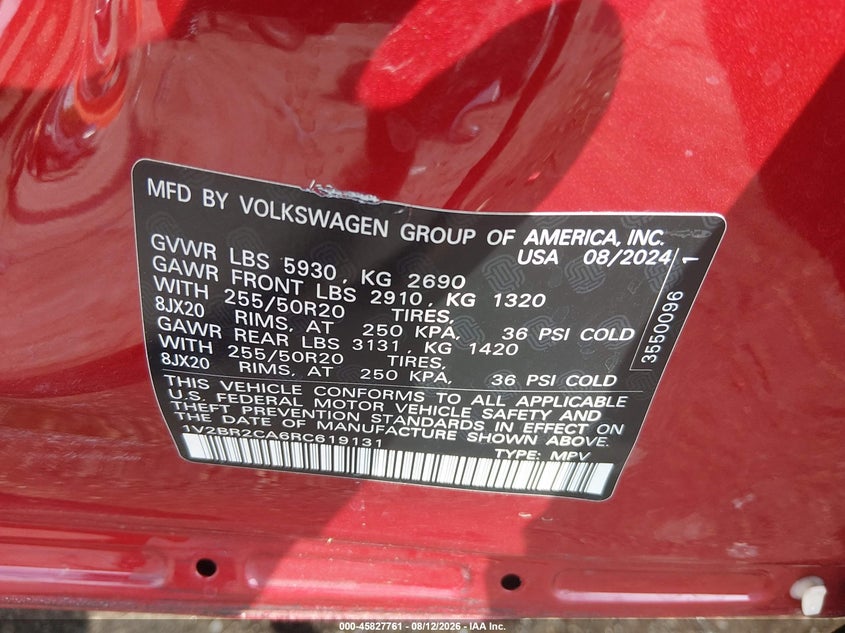2024 VOLKSWAGEN ATLAS 2.0T SEL - zdjęcie 9