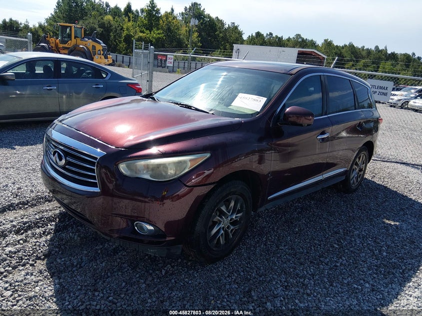 2013 Infiniti JX, Звичайний знос, IAAI, VIN 5N1AL0MM0DC338460 — фото 2