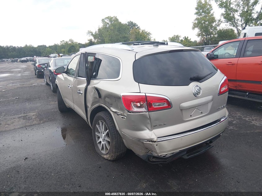Vin: 5gakvbkd3ej137023, lot: 46326736, buick enclave leather 20143