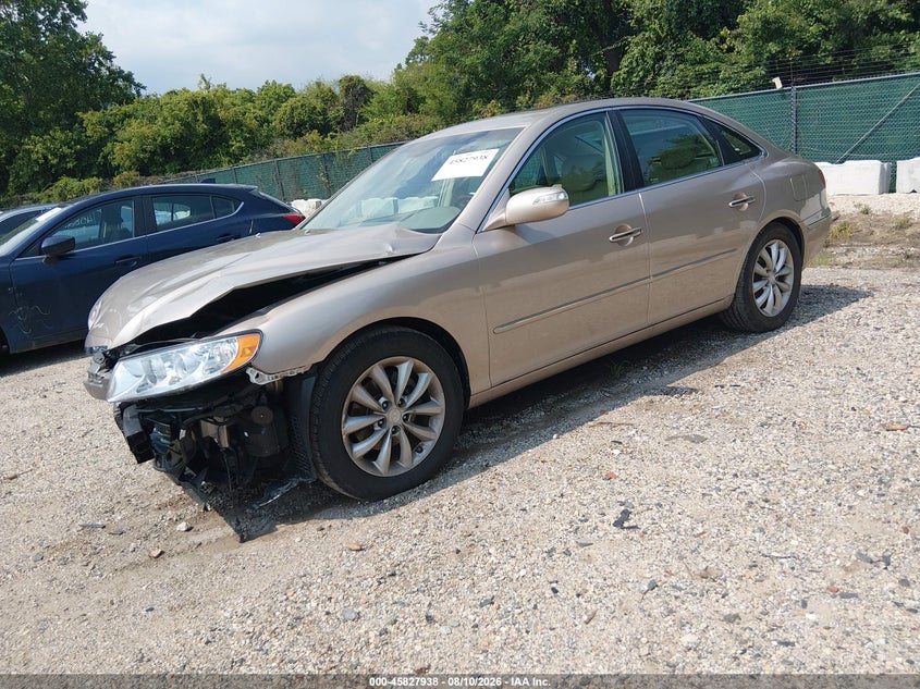 HYUNDAI AZERA 2007 VIN KMHFC46F87A240109