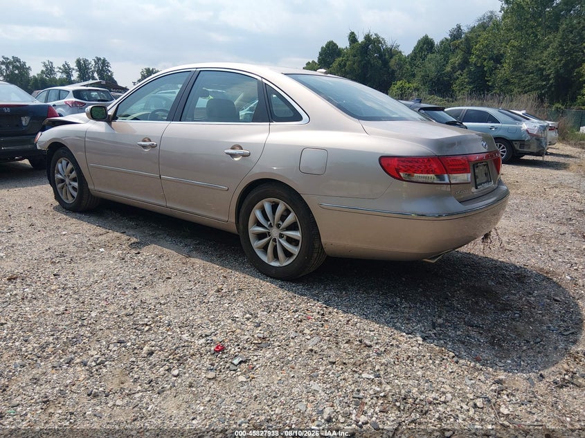 HYUNDAI AZERA 2007 VIN KMHFC46F87A240109