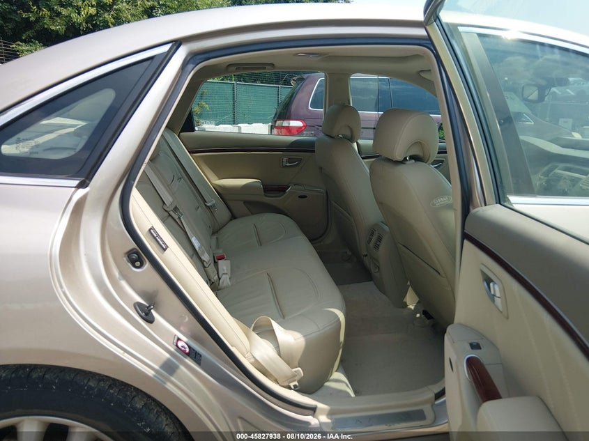 HYUNDAI AZERA 2007 VIN KMHFC46F87A240109