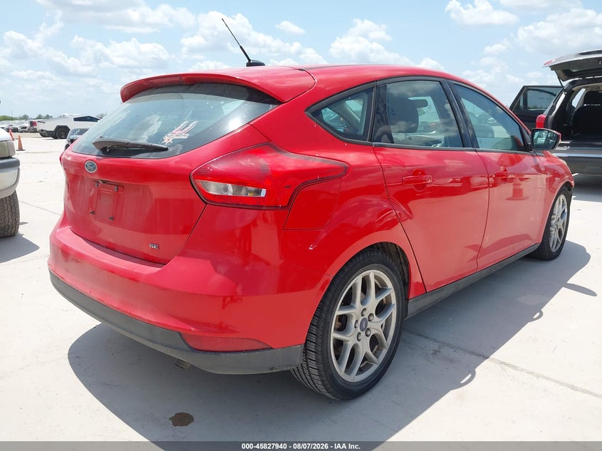 Vin: 1fadp3k22fl290123, lot: 46326841, ford focus se 20154