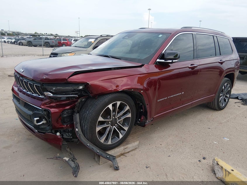 Vin: 1c4rjjdg8m8204005, lot: 46326852, jeep grand cherokee l overland 4x2 20212