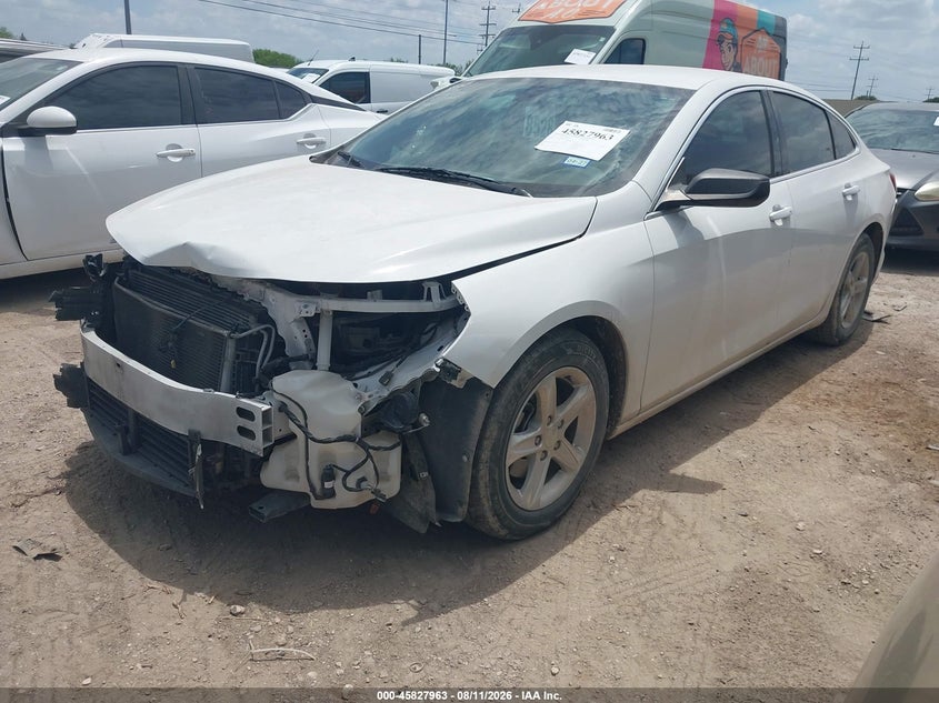 2021 Chevrolet Malibu Fwd Ls, Front End, IAAI, VIN 1G1ZB5ST3MF077026 — photo 2