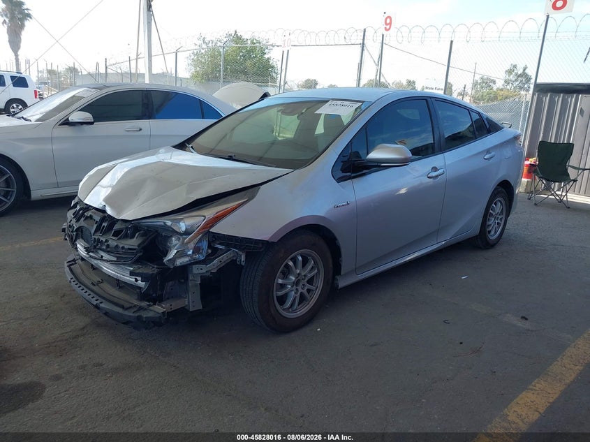 Vin: jtdkarfu4h3053055, lot: 46326917, toyota prius two eco 20172