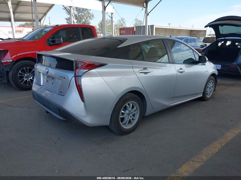 Vin: jtdkarfu4h3053055, lot: 46326917, toyota prius two eco 20174