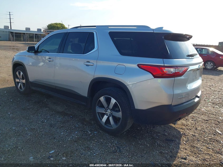 Vin: 1gnerhkw1jj145448, lot: 46326945, chevrolet traverse lt leather 20183