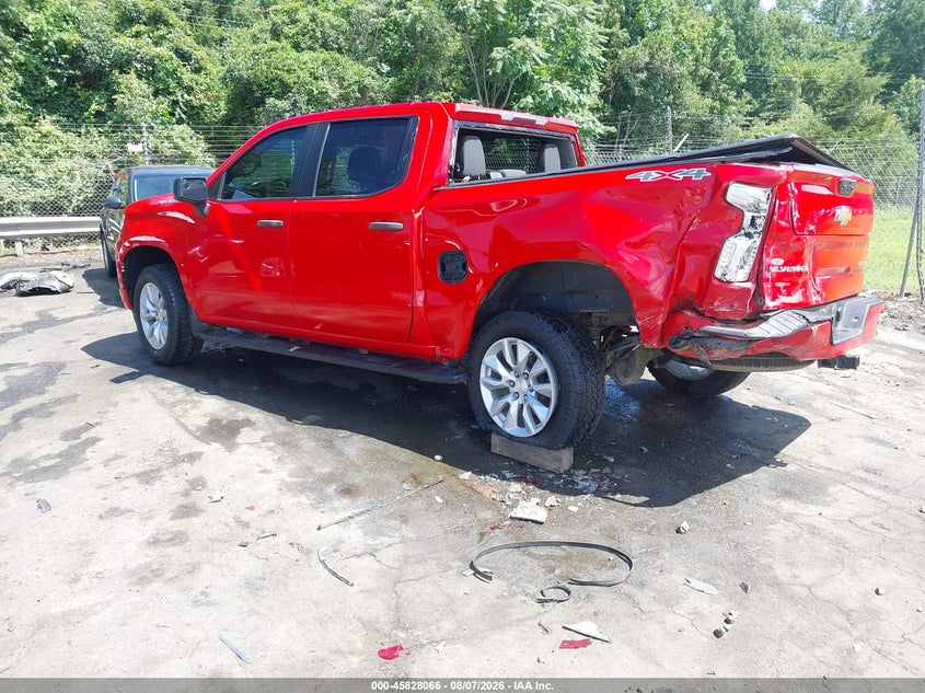 Vin: 3gcpdbekxng596732, lot: 46326967, chevrolet silverado 1500 4wd  short bed custom 20223