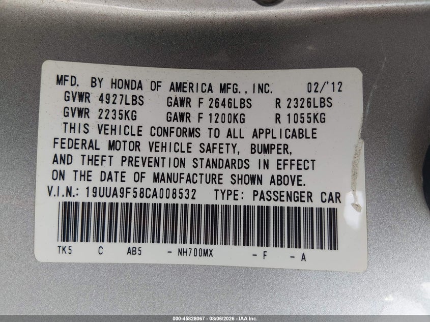 2012 ACURA TL 3.7 · Photo 9