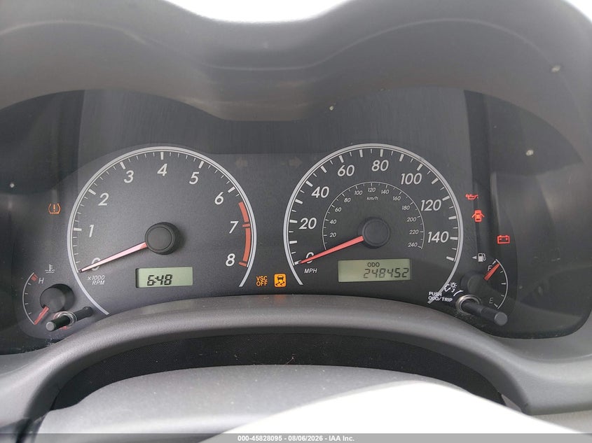 2010 TOYOTA COROLLA auction photo 7