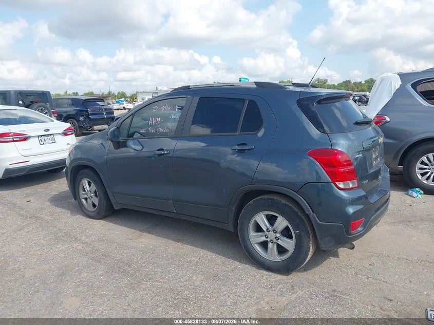 Vin: kl7cjlsm8nb537901, lot: 46327034, chevrolet trax fwd lt 20223