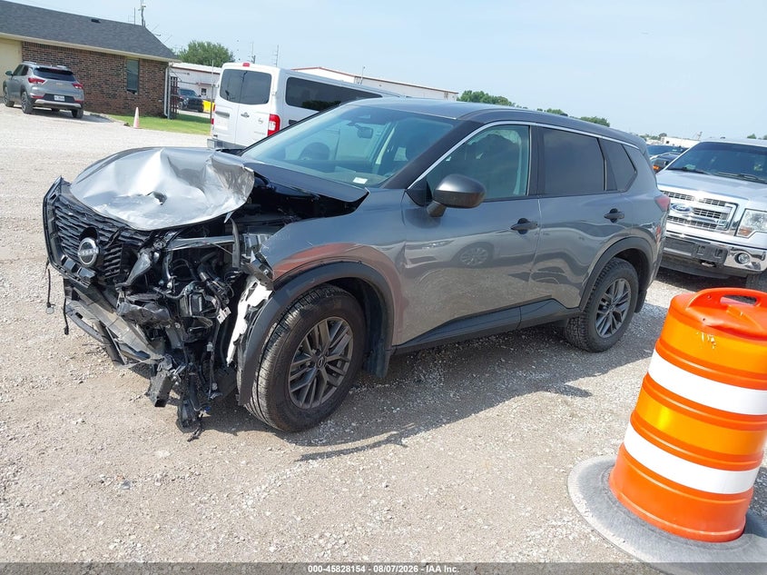 Vin: 5n1bt3ab9pc807560, lot: 46327055, nissan rogue s intelligent awd 20232