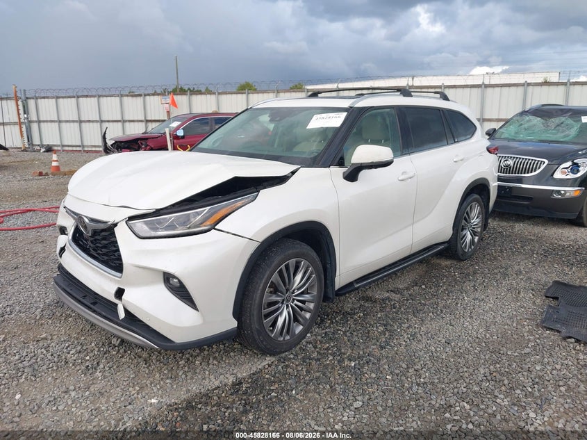 Vin: 5tdfzrah2ms075262, lot: 46327067, toyota highlander platinum 20212