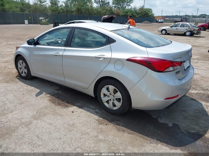 Vin: kmhdh4ae5gu581649, lot: 46327072, hyundai elantra se/sport/limited 20163