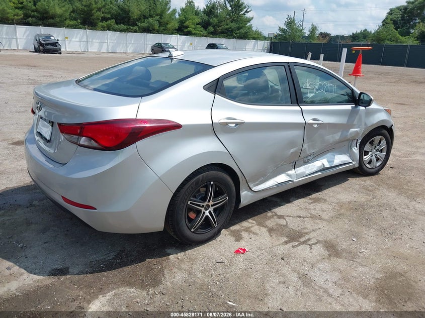 Vin: kmhdh4ae5gu581649, lot: 46327072, hyundai elantra se/sport/limited 20164