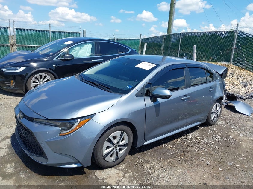 Vin: jtdeamde3nj055124, lot: 46327104, toyota corolla hybrid le 20222