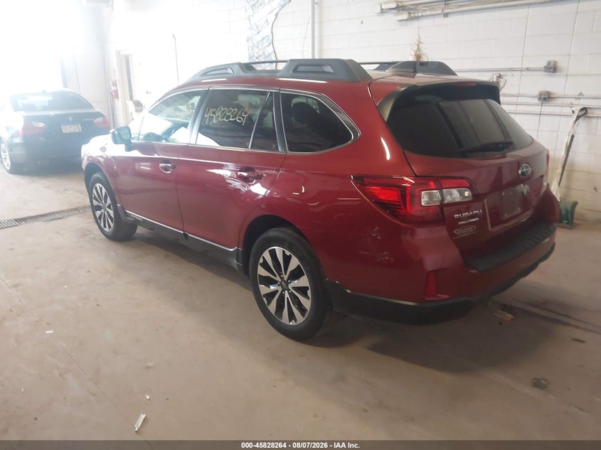 Vin: 4s4bsakc5h3229022, lot: 46327165, subaru outback 2.5i limited 20173