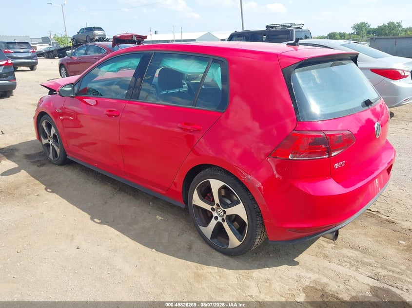 Vin: 3vw447au4hm027725, lot: 46327170, volkswagen golf gti autobahn 4-door/s 4-door/se 4-door/sport 4-door 20173