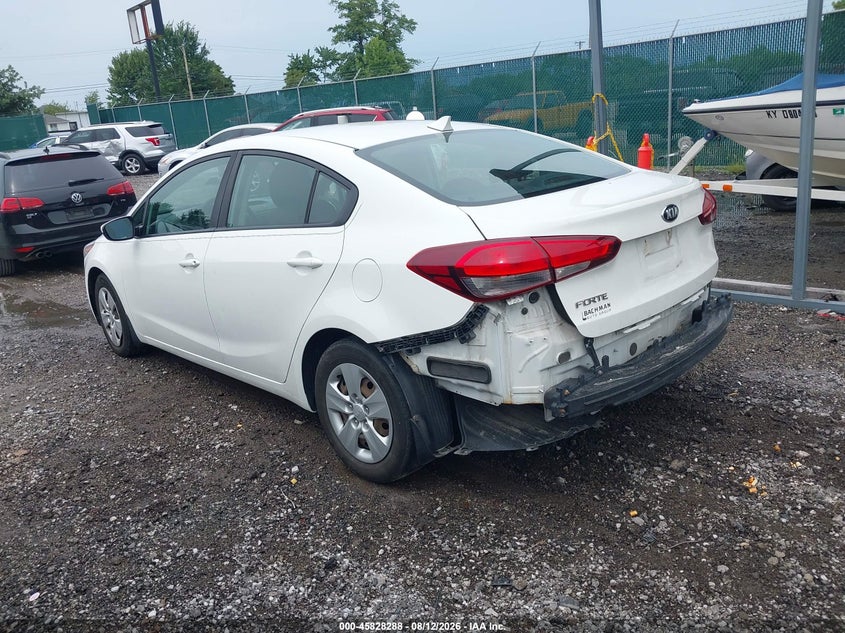 Vin: 3kpfk4a78he086278, lot: 46327189, kia forte lx 20173