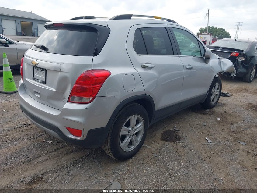 Vin: kl7cjlsb1kb866417, lot: 46327338, chevrolet trax lt 20194