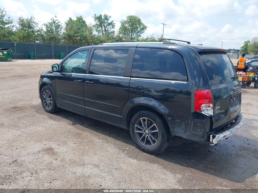 Vin: 2c4rdgcg4hr595868, lot: 46327347, dodge grand caravan sxt 20173
