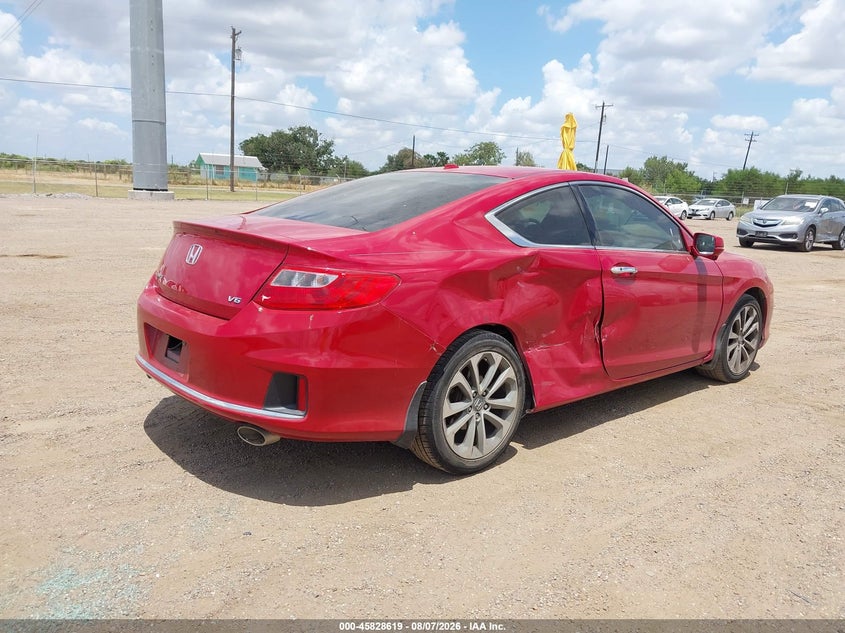 Vin: 1hgct2b84ea000198, lot: 46327520, honda accord ex-l v-6 20144