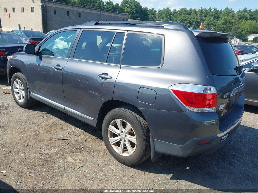 Vin: 5tdbk3eh8ds185811, lot: 46327548, toyota highlander se v6 20133