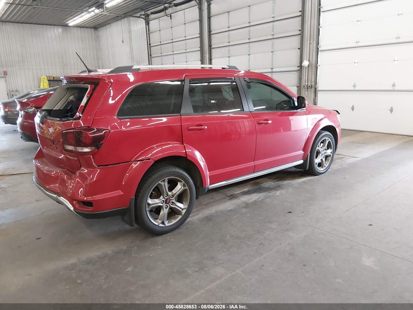 Vin: 3c4pddgg2ht555821, lot: 46327554, dodge journey crossroad plus awd 20174