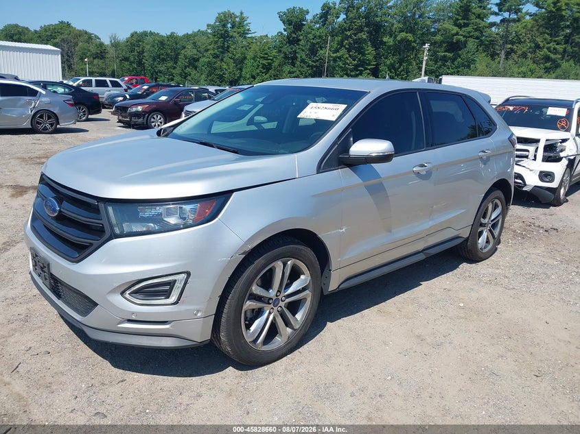 Vin: 2fmpk4ap0hbb21418, lot: 46327561, ford edge sport 20172