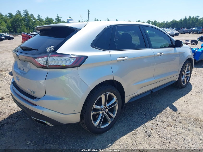 Vin: 2fmpk4ap0hbb21418, lot: 46327561, ford edge sport 20174