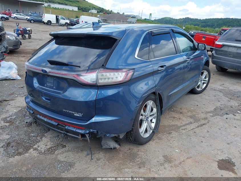 Vin: 2fmpk4k9xjbc05753, lot: 46327587, ford edge titanium 20184