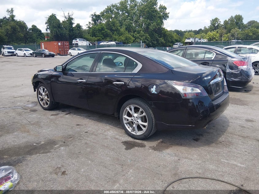 Vin: 1n4aa5ap1dc811360, lot: 46327637, nissan maxima 3.5 s 20133