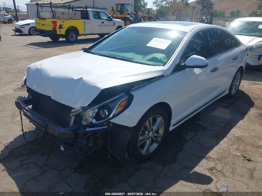 Vin: 5npe34af7jh632117, lot: 46327728, hyundai sonata sport 20182