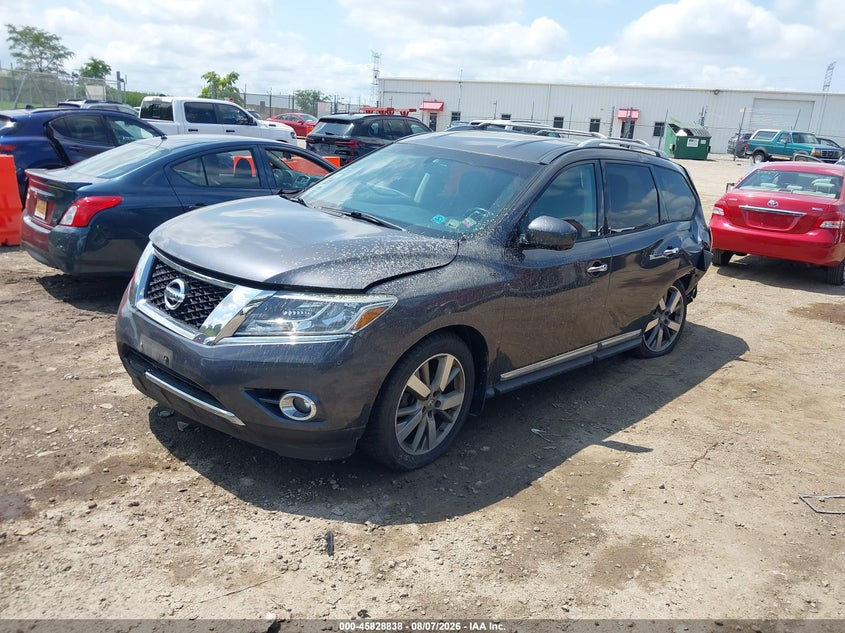 Vin: 5n1ar2mm7ec713420, lot: 46327738, nissan pathfinder platinum 20142