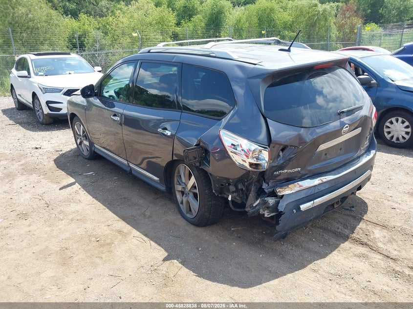 Vin: 5n1ar2mm7ec713420, lot: 46327738, nissan pathfinder platinum 20143