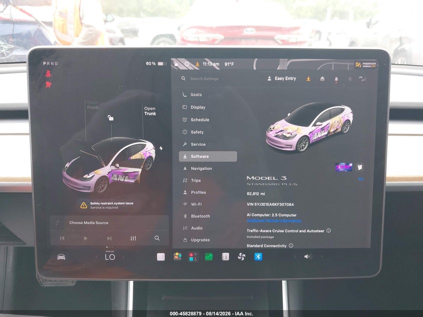 TESLA MODEL 3 2019 VIN 5YJ3E1EA6KF307084