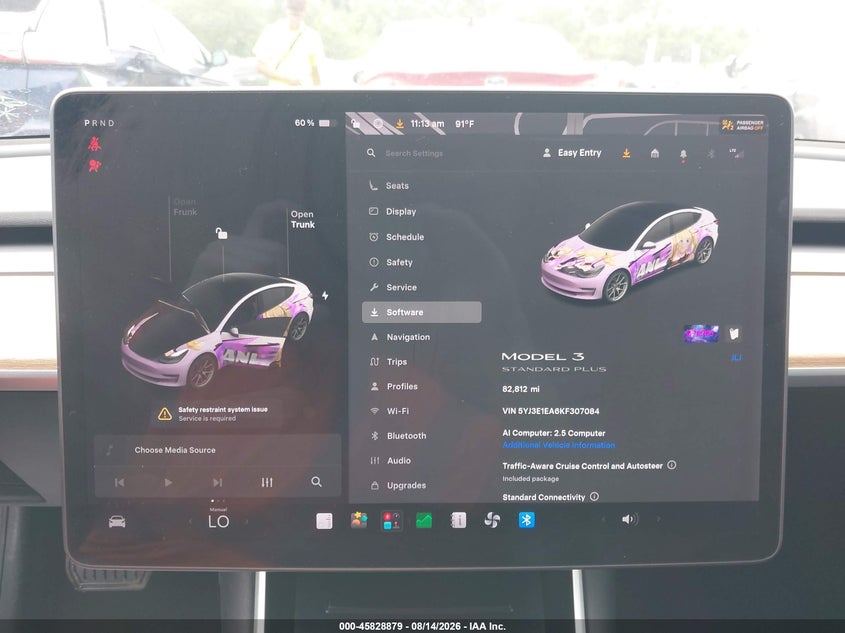 TESLA MODEL 3 2019 VIN 5YJ3E1EA6KF307084