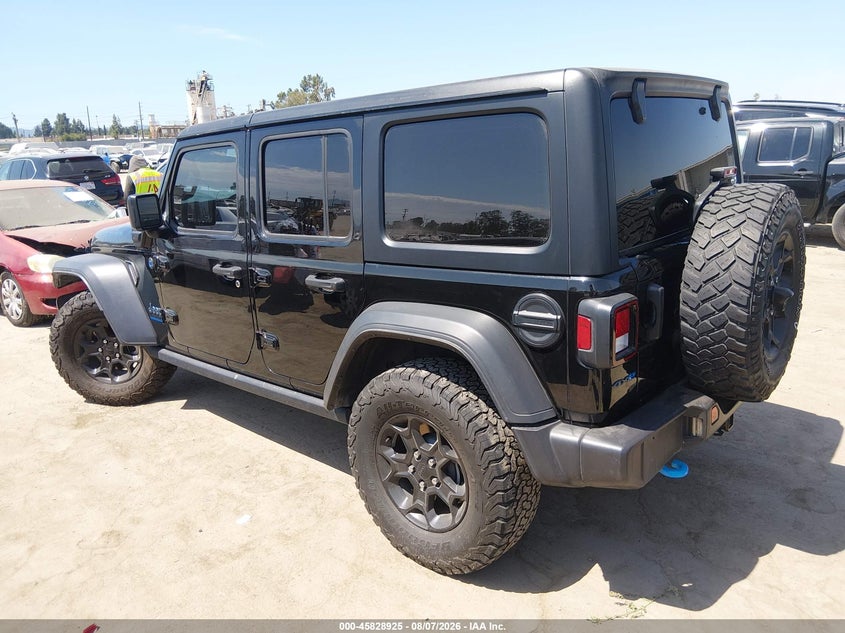 Vin: 1c4jjxn63pw651282, lot: 46327826, jeep wrangler 4xe 4x4 20233