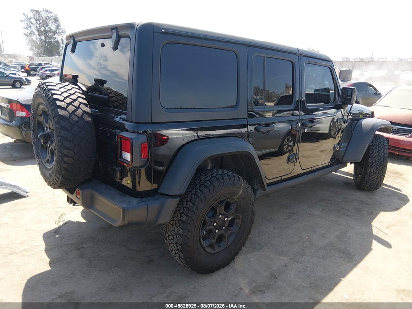 Vin: 1c4jjxn63pw651282, lot: 46327826, jeep wrangler 4xe 4x4 20234