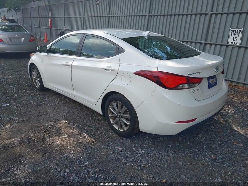 Vin: 5npdh4ae6eh511993, lot: 46327845, hyundai elantra se 20143