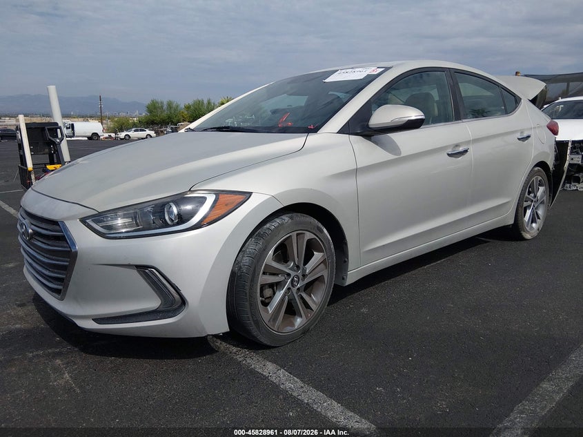 Vin: kmhd84lfxhu063270, lot: 46327862, hyundai elantra limited 20172