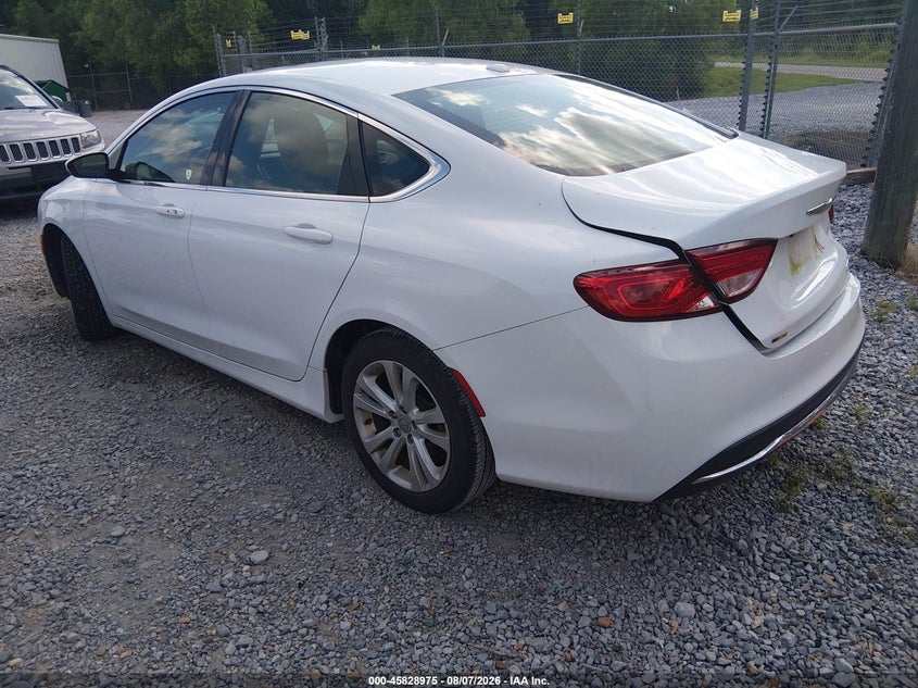 Vin: 1c3cccab7fn679268, lot: 46327876, chrysler 200 limited 20153