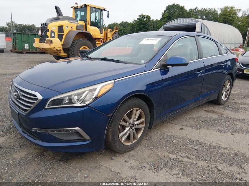 2015 Hyundai Sonata Se, Обычный износ, IAAI, VIN 5NPE24AFXFH158724 — фото 2