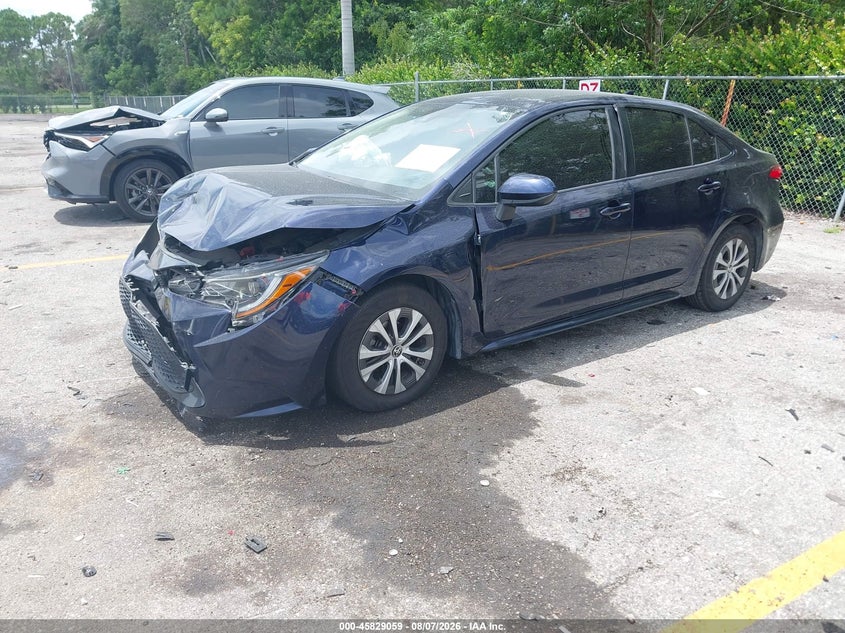 Vin: jtdeamde4nj047128, lot: 46327960, toyota corolla hybrid le 20222