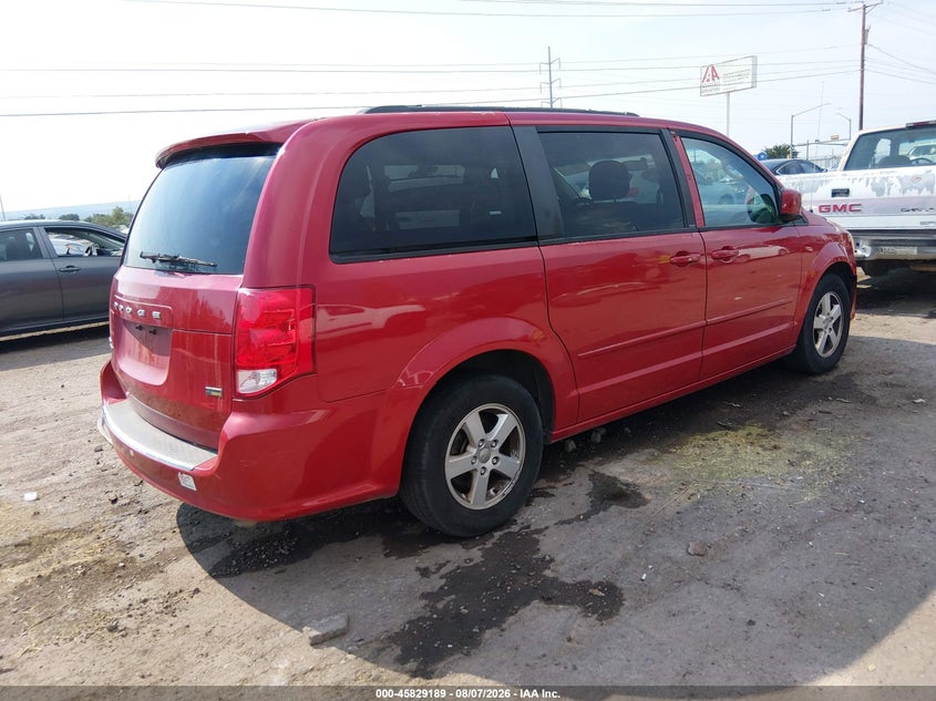 Vin: 2c4rdgcg5dr626510, lot: 46328090, dodge grand caravan sxt 20134