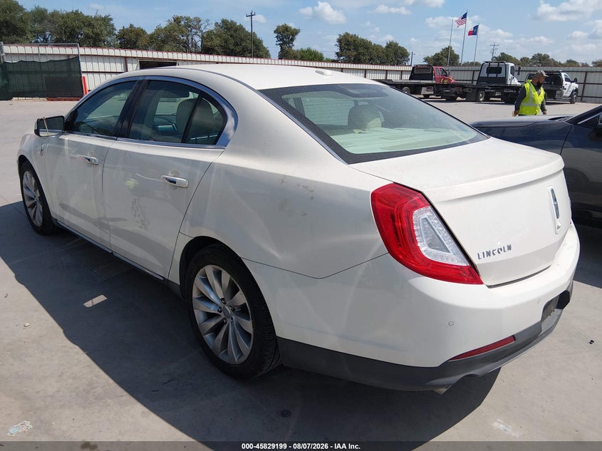 2013 LINCOLN MKS auction photo 3