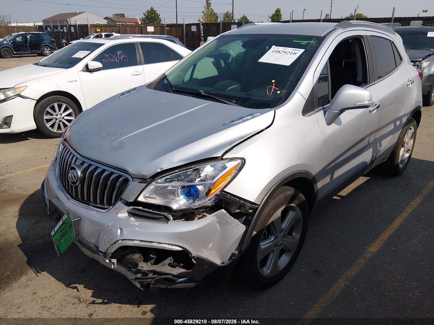 Vin: kl4cjfsbxfb205232, lot: 46328111, buick encore convenience 20152